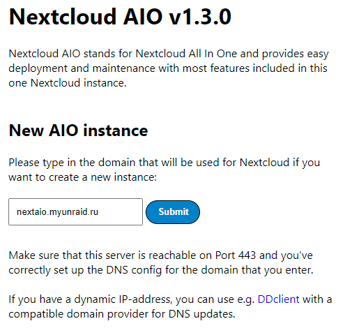 Nextcloud AIO – Личное облако "все в одном" на unRAID 6.10.X 15
