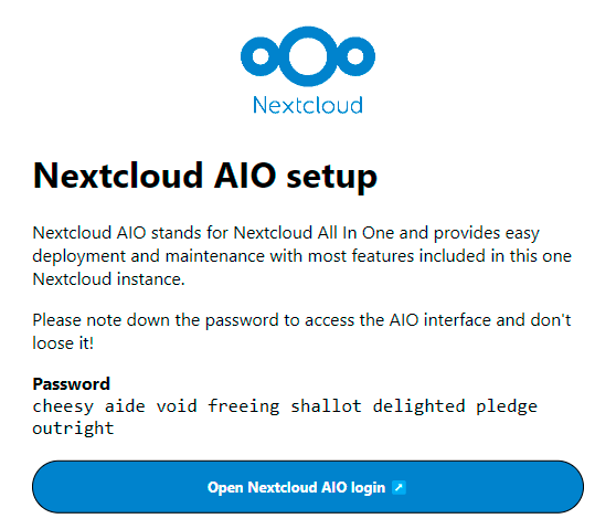 Nextcloud AIO – Личное облако "все в одном" на unRAID 6.10.1 10